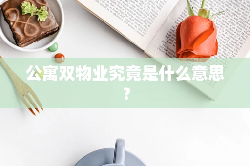 公寓双物业究竟是什么意思？
