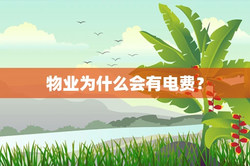 物业为什么会有电费？
