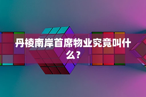 丹棱南岸首席物业究竟叫什么？