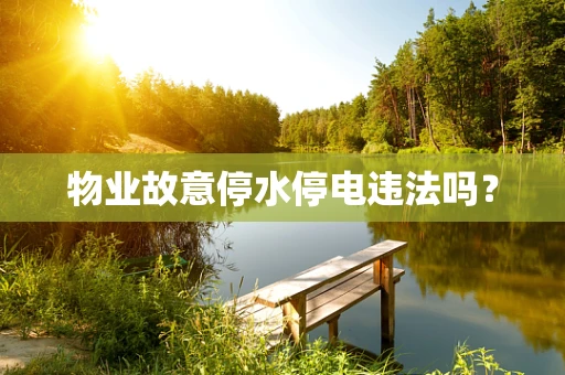 物业故意停水停电违法吗？