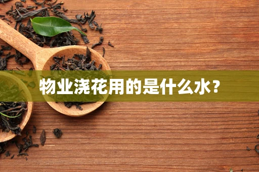物业浇花用的是什么水？