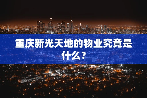 重庆新光天地的物业究竟是什么？