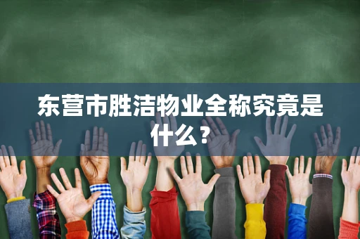 东营市胜洁物业全称究竟是什么？