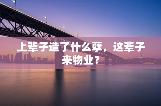 上辈子造了什么孽，这辈子来物业？