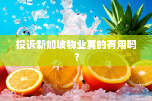 投诉新加坡物业真的有用吗？