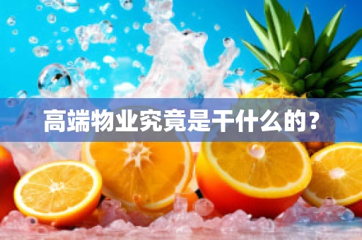 高端物业究竟是干什么的？