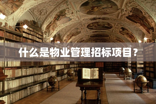 什么是物业管理招标项目？