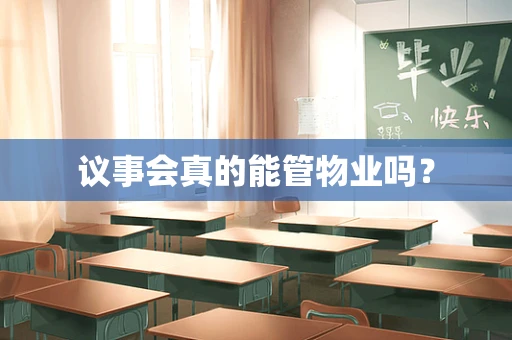 议事会真的能管物业吗？