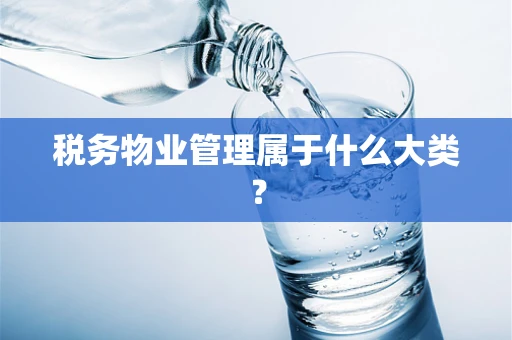 税务物业管理属于什么大类？