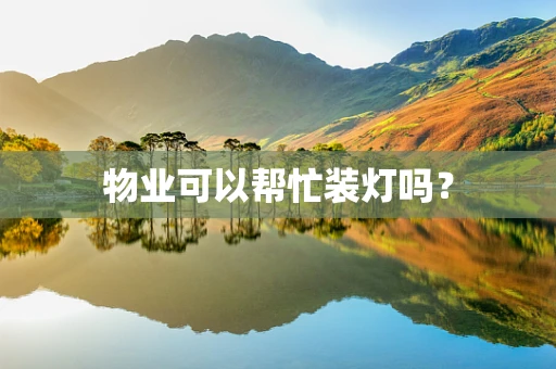 物业可以帮忙装灯吗？