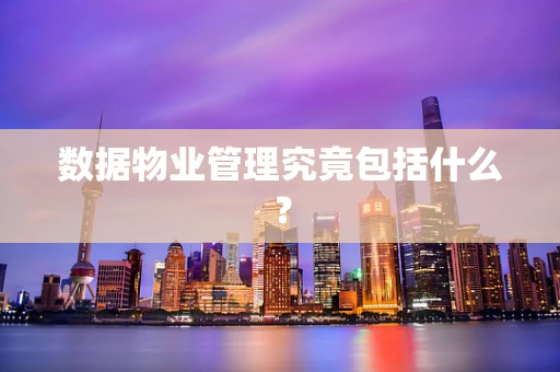 数据物业管理究竟包括什么？