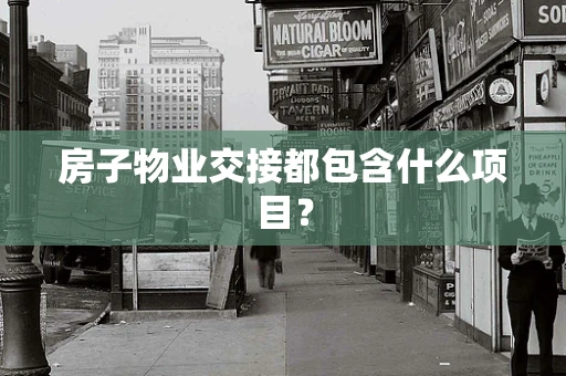 房子物业交接都包含什么项目？