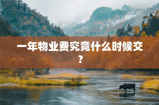 一年物业费究竟什么时候交？