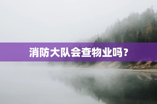 消防大队会查物业吗？
