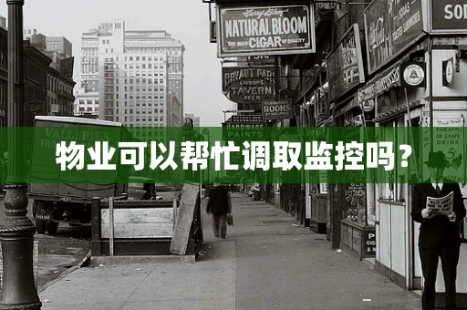 物业可以帮忙调取监控吗？