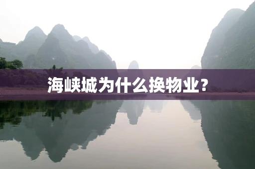 海峡城为什么换物业？