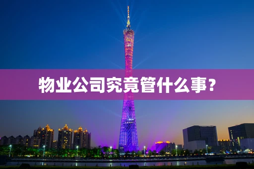 物业公司究竟管什么事？