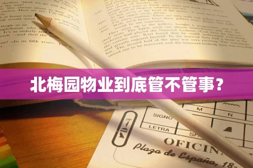 北梅园物业到底管不管事？