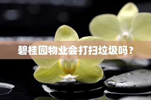 碧桂园物业会打扫垃圾吗？