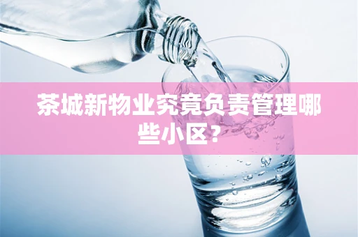 茶城新物业究竟负责管理哪些小区？