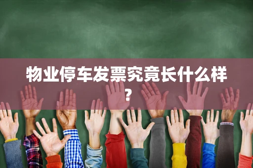 物业停车发票究竟长什么样？