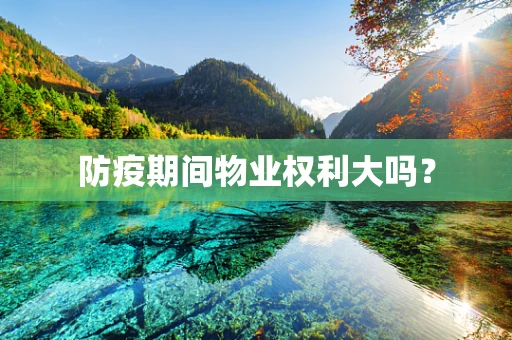 防疫期间物业权利大吗？