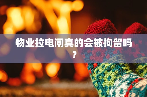 物业拉电闸真的会被拘留吗？