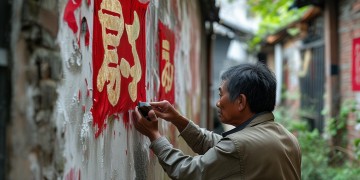 帮物业人员贴福字合法吗？